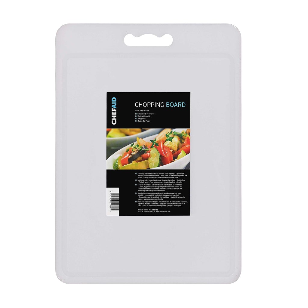 Chef Aid White Chopping Board 40 X 30