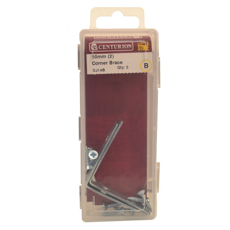 50Mm Zp Corner Brace (Pack Of 2)