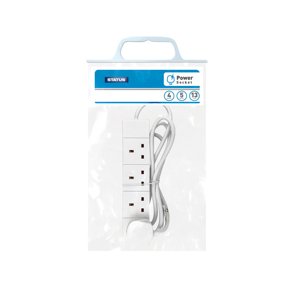 Status 5 Metre 4 Gang Extension Socket
