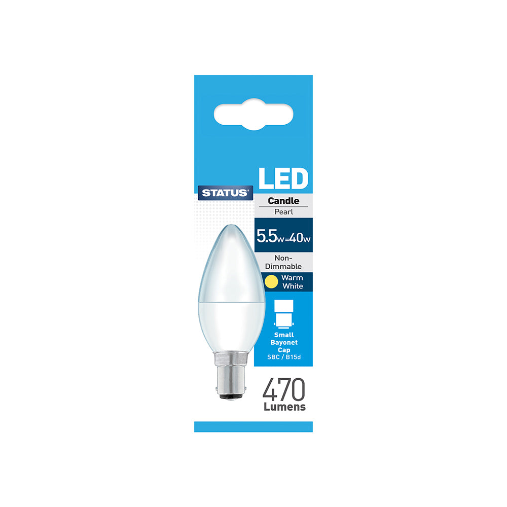 Status LED Candle Bayonet Bulb (5.5W=40W)
