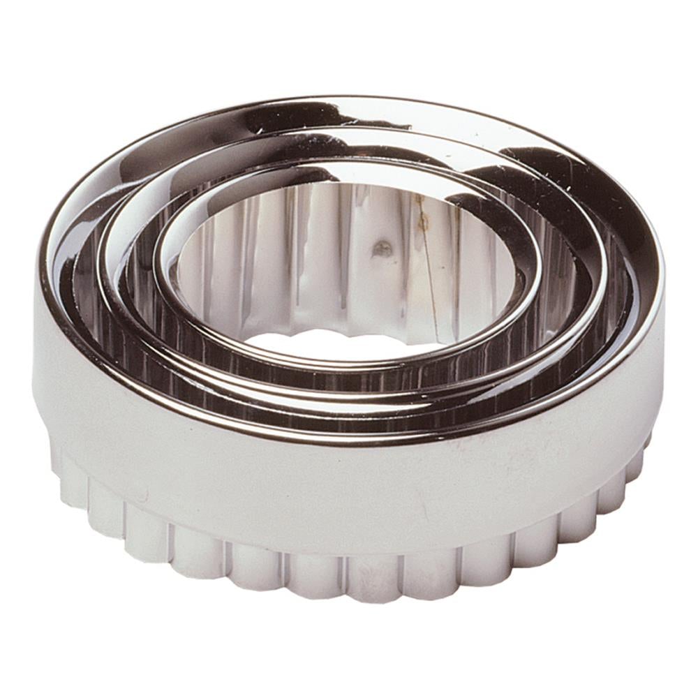 Chef Aid Pastry Crinkled Cutters Set Of 3