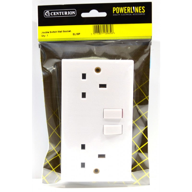 Double Switch Wall Socket