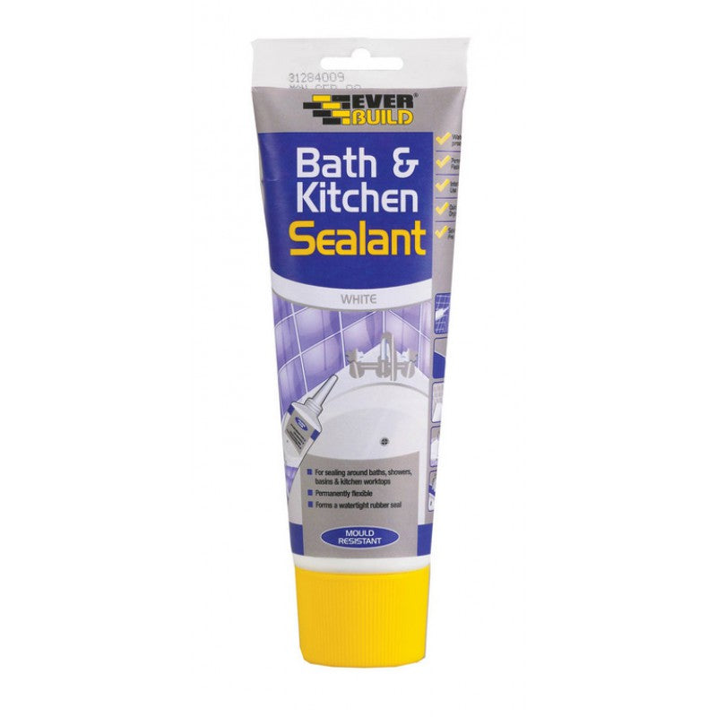 Everbuild 200Ml Tube Easibath & Kitchen Sealant