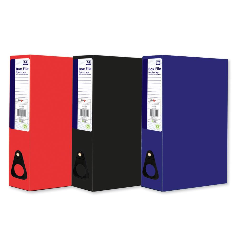 Foolscap Box Box File (3 Colours)