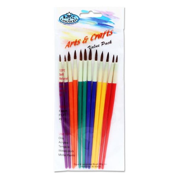 Arts & Crafts Value Brush Pack