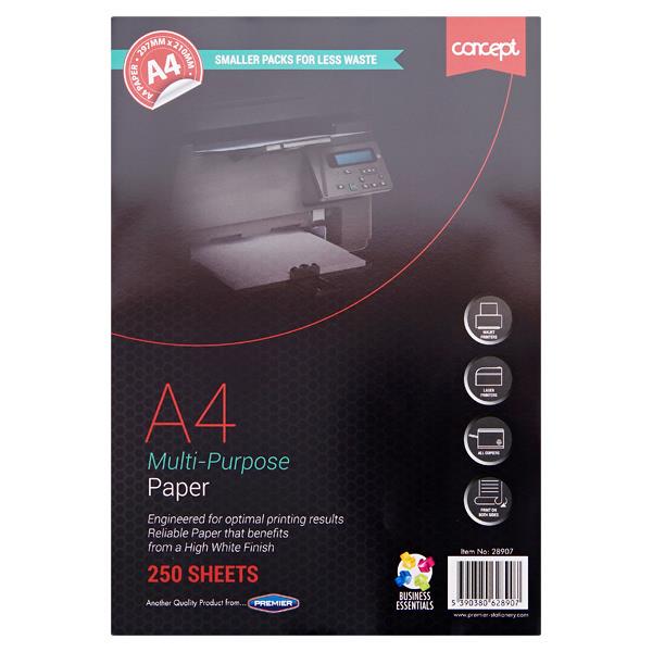 Concept A4 Copier Paper 250 Sheets