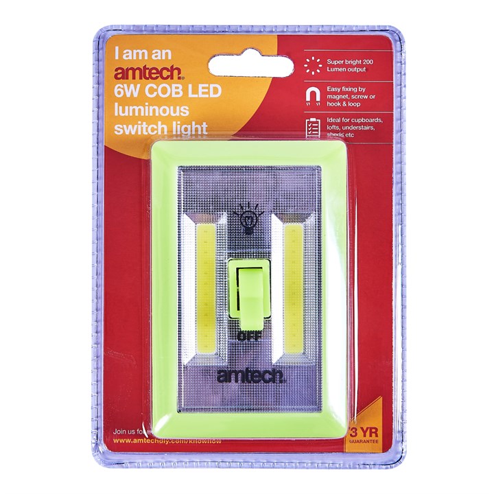 6W Cob Led Luminous Switch Light