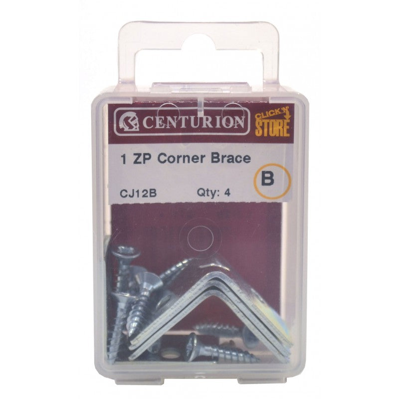 25Mm Zp Corner Brace (Pack Of 4)