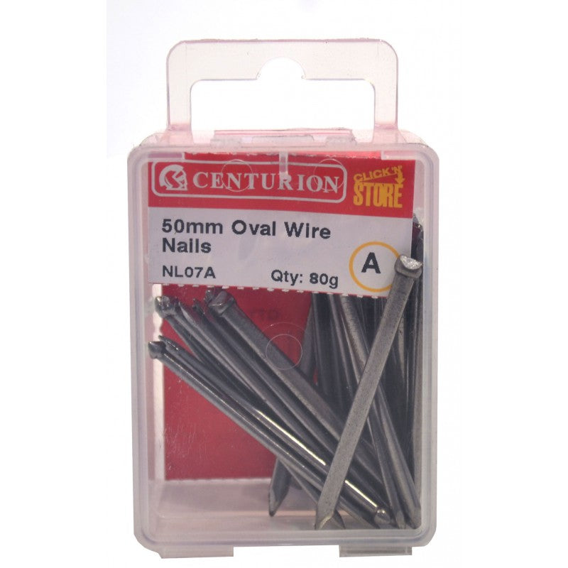 50Mm Bright Oval Wire Nails (80G)