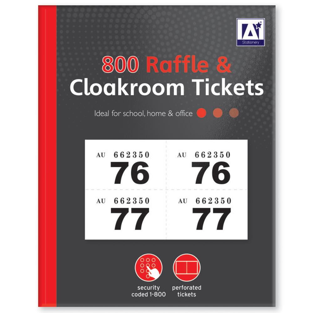 Cloakroom Tickets 1-800
