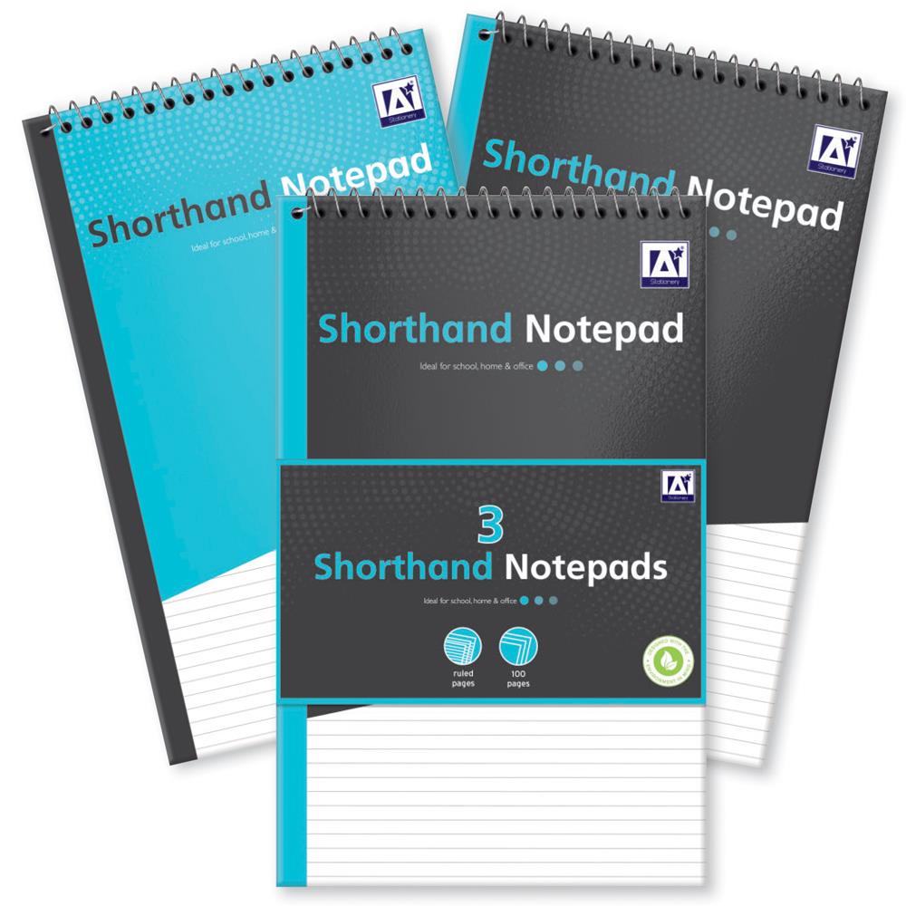 3 Pack Shorthand Notepads