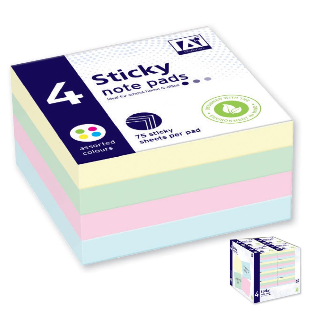 4 Square Sticky Notepads