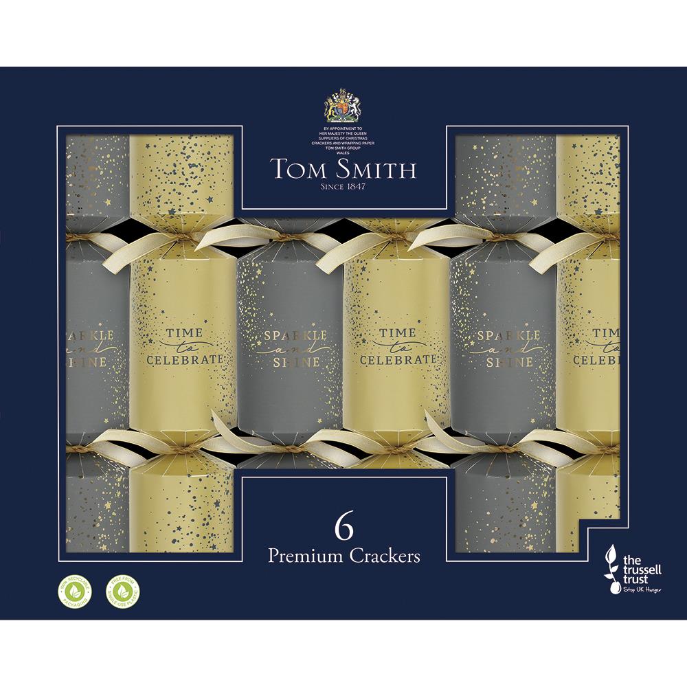 TOM SMITH CRACKERS GOLD SILVER CHRISTMAS