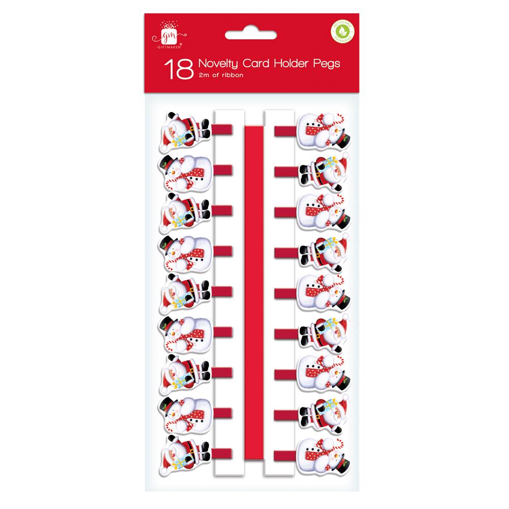 18 Novelty Card Holder Pegs