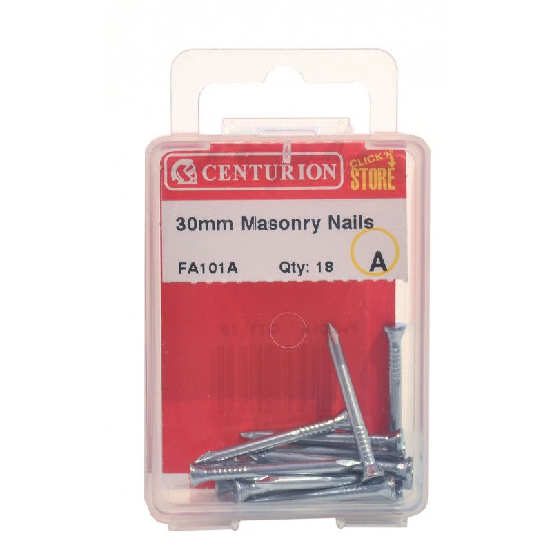 30Mm Masonry Nails (Pack Of 18)