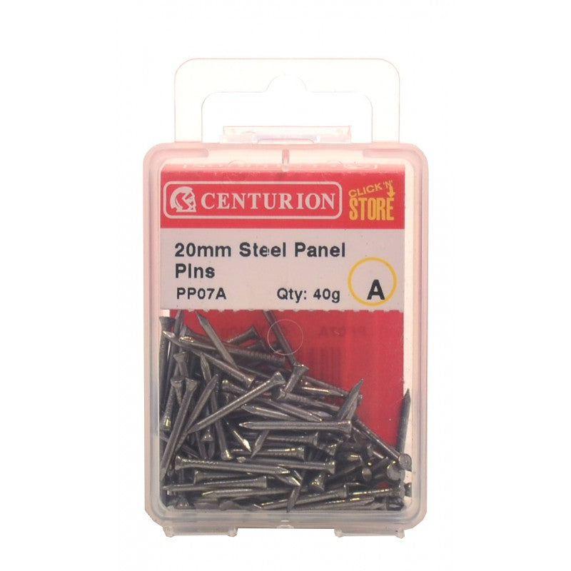20Mm Bright Steel Panel Pins (40G)