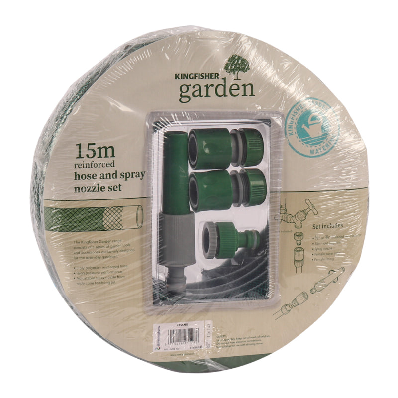 15M Hose And Spray Nozzle Set